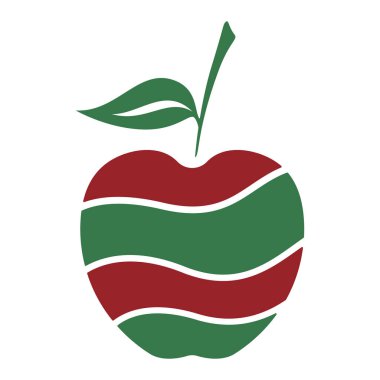 Apple logo tasarımı konsepti. Hızlı Apple Yaratıcı Teknoloji Logo şablonu. Simge simgesi