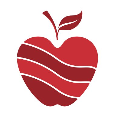 Apple logo tasarımı konsepti. Hızlı Apple Yaratıcı Teknoloji Logo şablonu. Simge simgesi