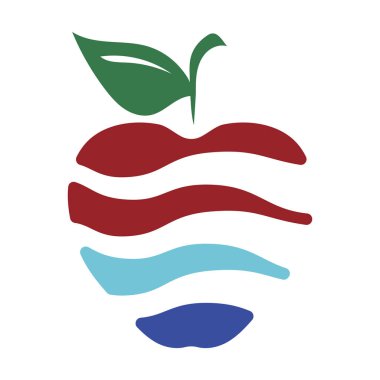 Apple logo tasarımı konsepti. Hızlı Apple Yaratıcı Teknoloji Logo şablonu. Simge simgesi