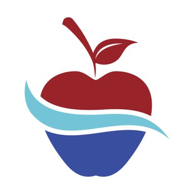 Apple logo tasarımı konsepti. Hızlı Apple Yaratıcı Teknoloji Logo şablonu. Simge simgesi
