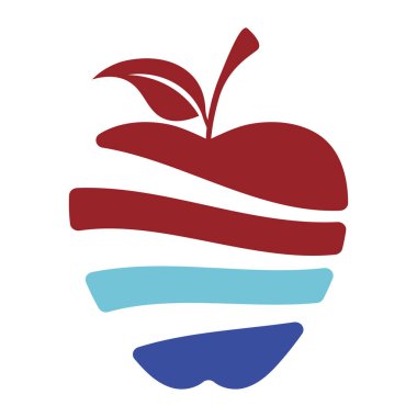 Apple logo tasarımı konsepti. Hızlı Apple Yaratıcı Teknoloji Logo şablonu. Simge simgesi
