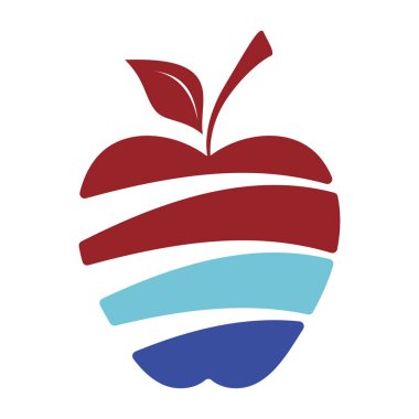 Apple logo tasarımı konsepti. Hızlı Apple Yaratıcı Teknoloji Logo şablonu. Simge simgesi