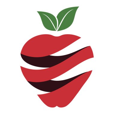 Apple logo tasarımı konsepti. Hızlı Apple Yaratıcı Teknoloji Logo şablonu. Simge simgesi