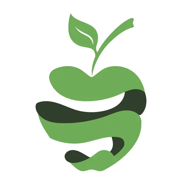 Apple logo tasarımı konsepti. Hızlı Apple Yaratıcı Teknoloji Logo şablonu. Simge simgesi