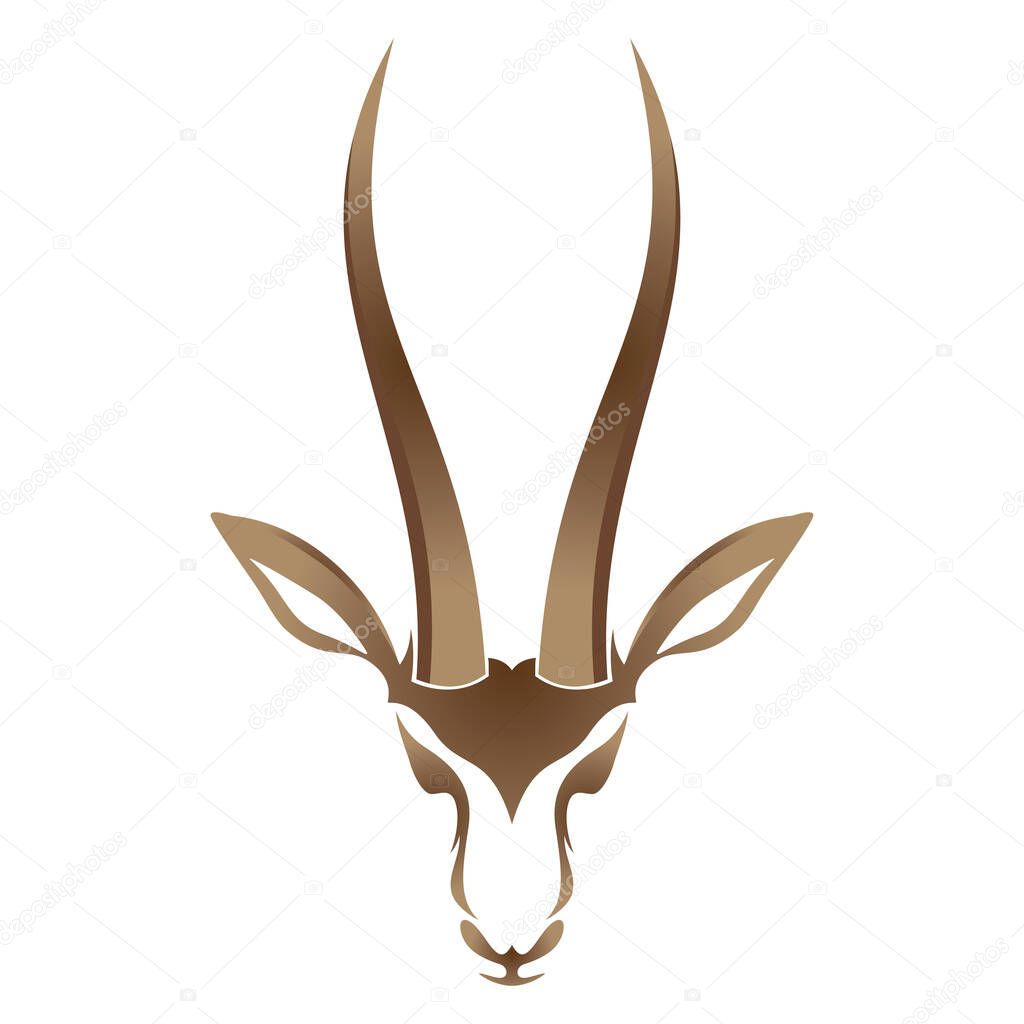 Antelope logo vector illustrations design icon logo template