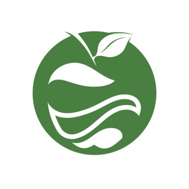 Beyaz arkaplanda basit elma vektörü resmi