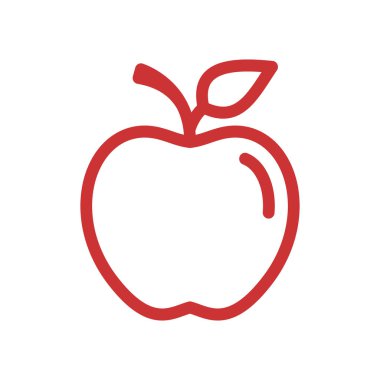 Apple vektör çizim simgesi logo şablonu