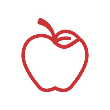 Apple vektör çizim simgesi logo şablonu