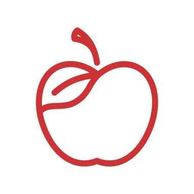 Apple vektör çizim simgesi logo şablonu