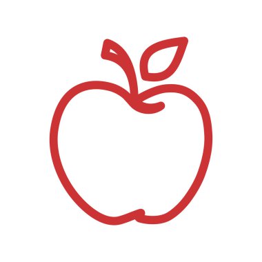 Apple vektör çizim simgesi logo şablonu