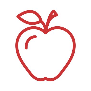 Apple vektör çizim simgesi logo şablonu