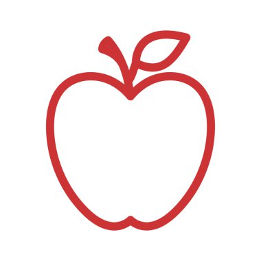 Apple vektör çizim simgesi logo şablonu
