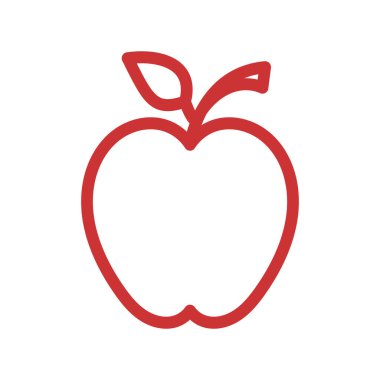Apple vektör çizim simgesi logo şablonu