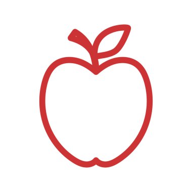 Apple vektör çizim simgesi logo şablonu
