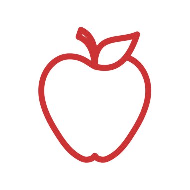 Apple vektör çizim simgesi logo şablonu