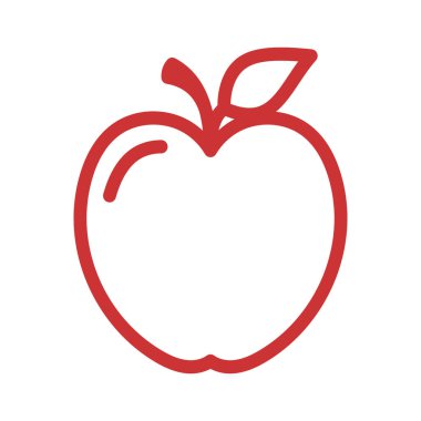 Apple vektör çizim simgesi logo şablonu