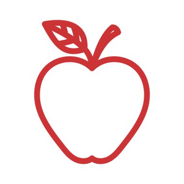 Apple vektör çizim simgesi logo şablonu