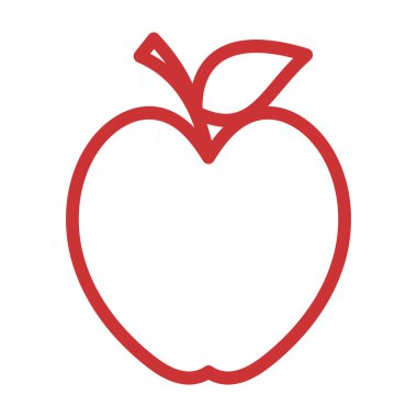 Apple vektör çizim simgesi logo şablonu
