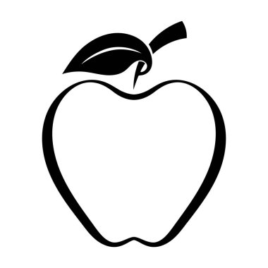 Apple vektör çizim simgesi logo şablonu