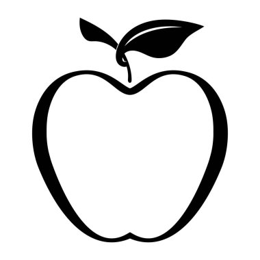 Apple vektör çizim simgesi logo şablonu