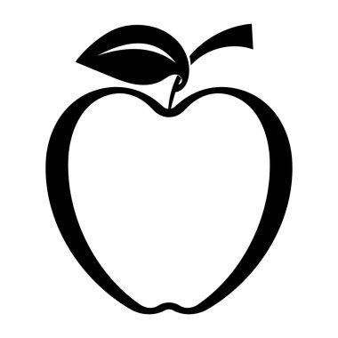 Apple vektör çizim simgesi logo şablonu