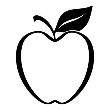 Apple vektör çizim simgesi logo şablonu