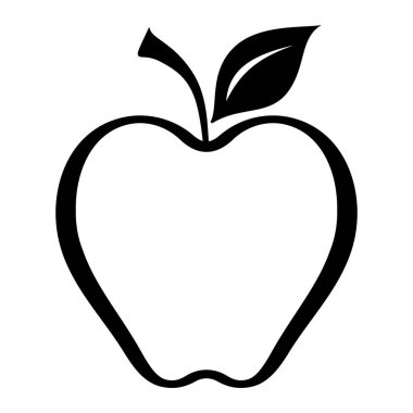 Apple vektör çizim simgesi logo şablonu