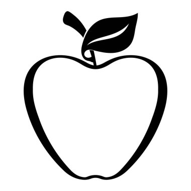 Apple vektör çizim simgesi logo şablonu