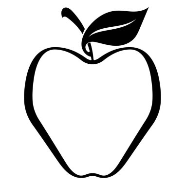 Apple vektör çizim simgesi logo şablonu