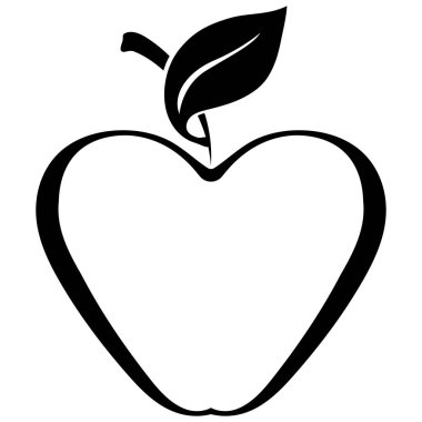 Apple vektör çizim simgesi logo şablonu