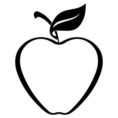 Apple vektör çizim simgesi logo şablonu