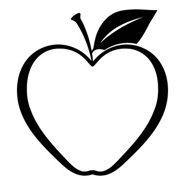 Apple vektör çizim simgesi logo şablonu