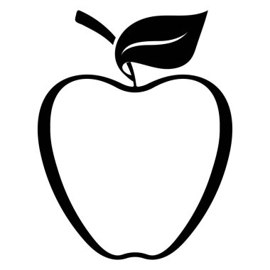 Apple vektör çizim simgesi logo şablonu