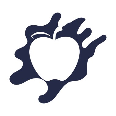 Apple vektör çizim simgesi logo şablonu
