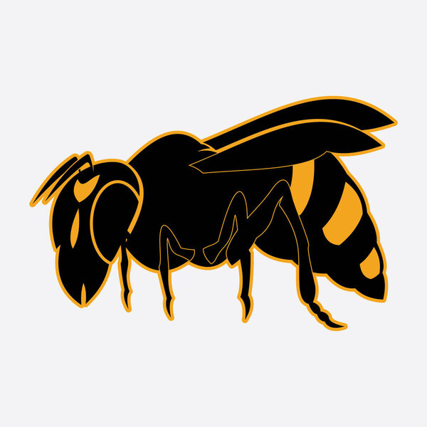 шаблон логотипа пчелы векторная иллюстрация дизайн иконки логотипа