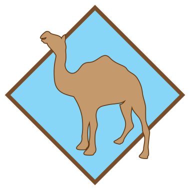 Deve Simgesi Vektör tasarımı
