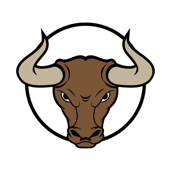 abstract bull logo vector illustrations design icon logo template