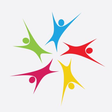 Topluluk, ağ ve sosyal simge tasarım şablonu