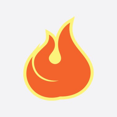 Ateş vektörü çizim şablonunu ateşle