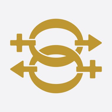 Erkek ve kadın cinsiyet vektör logosu simgesi