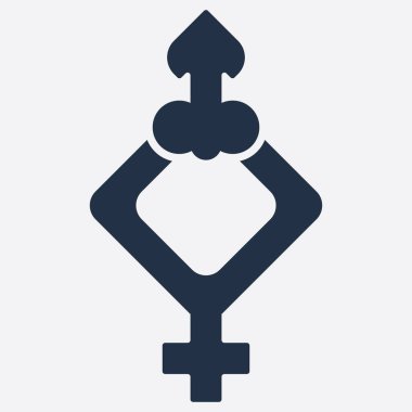 Erkek ve kadın cinsiyet vektör logosu simgesi