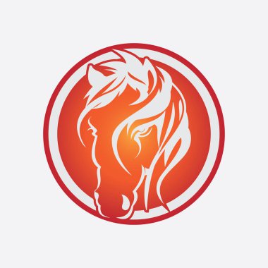 At Logosu Şablonu Vektör resimleme tasarımı