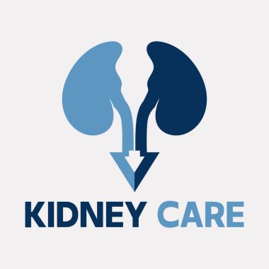 Böbrek simge vektör çizim.