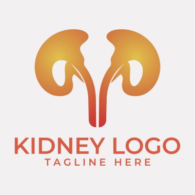 Böbrek simge vektör çizim.