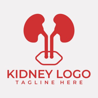 Böbrek simge vektör çizim.