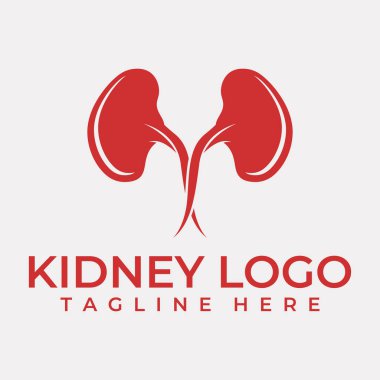 Böbrek simge vektör çizim.