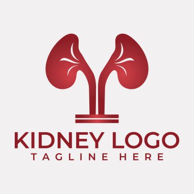 Böbrek simge vektör çizim.