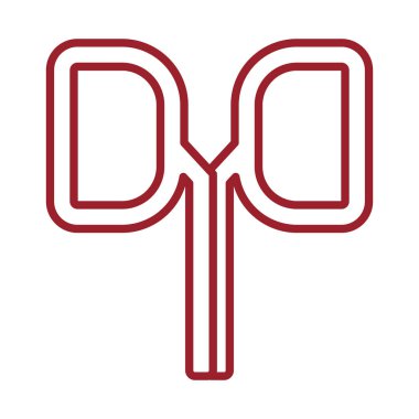 Böbrek simge vektör çizim.