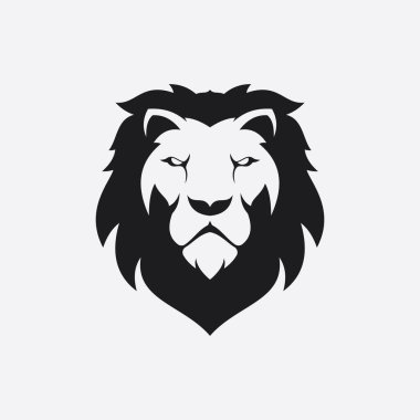 Aslan Logo şablonu vektör simge illüstrasyon tasarımı