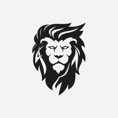 Aslan Logo şablonu vektör simge illüstrasyon tasarımı